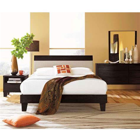 Contemporary And Retro Mix Roslyn King Bed Japanese Style Bedroom