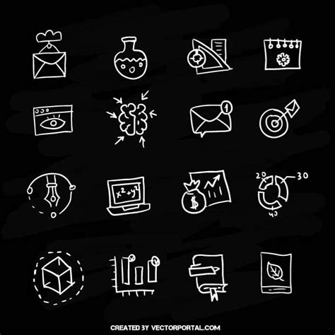Hand Drawn Icons Packai Royalty Free Stock Svg Vector And Clip Art