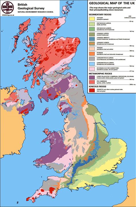 Geological Map Of Uk Geological Map Of Britain Northern Europe Europe