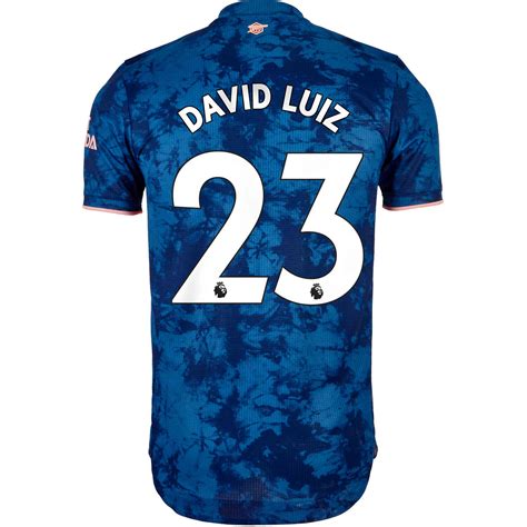Soft fabric dries quickly to keep you comfortable, whether you're taking in the game or just getting on with your day. 2020/21 adidas David Luiz Arsenal 3rd Authentic Jersey ...