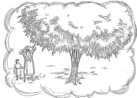 Parable Of The Mustard Seed Coloring Page