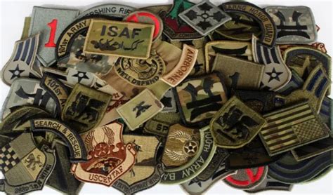 Lot Of 60 Plus Assorted Military Army Air Force Unit Insignia Subdued