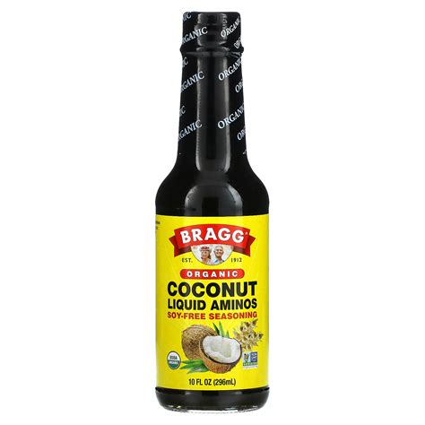 Bragg Organic Coconut Liquid Aminos Soy Free Seasoning 10 Fl Oz 296 Ml