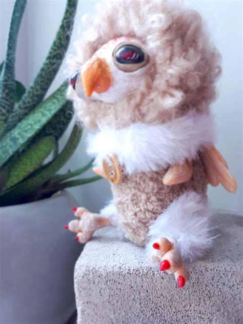 Beige Griffin Griffin Toy Handmade Plush Fantasy Stuffed Etsy