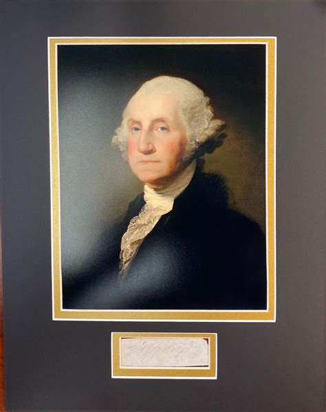 Lot George Washington Autographed Display
