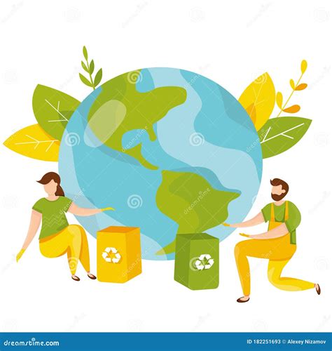 Ecology Concept People Take Care About Planet Ecology Protect Nature