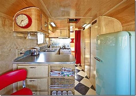 Gutted Old Camper Redone Cool Tiny Houses Trailer Interior
