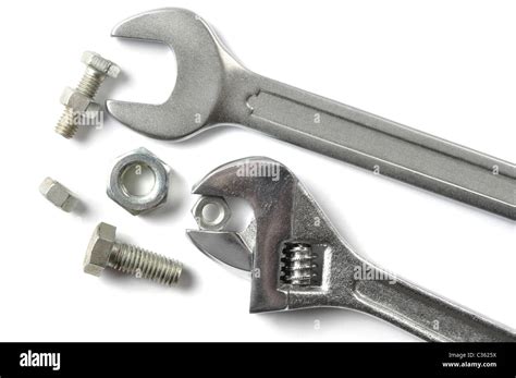Wrenches And Screws Stock Photo Alamy