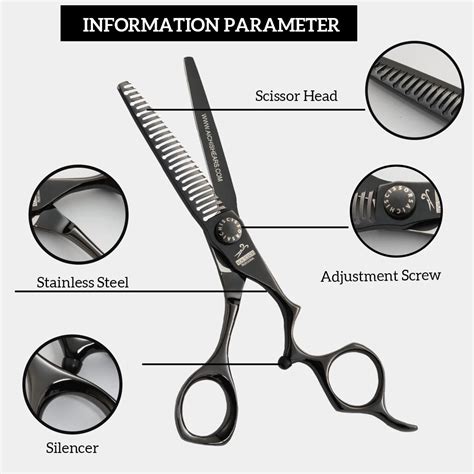 Professional Hair Cutting Scissors Black Elite Xcb Set Aichishears