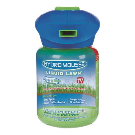 Hydro Mousse Liquid Lawn As Seen On Tv Fescue Blend Grass Seed 05 Oz