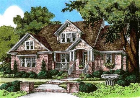 Two story round house plans eleanor. Country Cottage with 2-Story Foyer and Bonus Over Garage ...