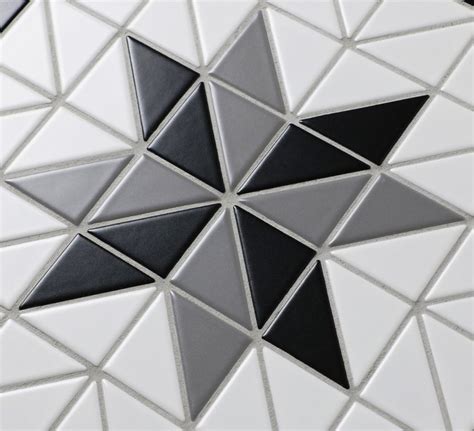Classic Blossom 2 Triangle Geometric Tile Mosaic Ant Tile