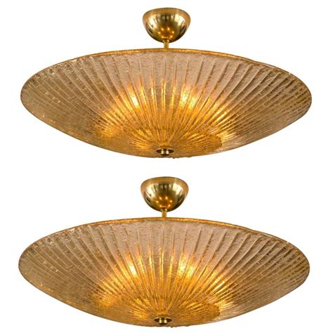 You don't have to be a journeyman electrician to install a flush mount ceiling fixture. Large Murano Champagne Blown Ceiling Fixture For Sale at ...