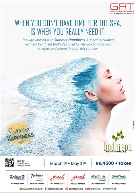 Summer Spa Treatments Bodhi Spa By Grt Hotels