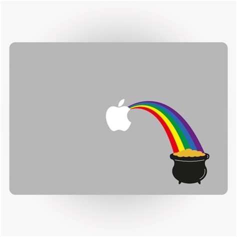 Rainbow Apple Macbook Sticker Northern Secret Uk