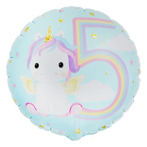Buy Unicorn 5th Birthday 18 Inch Foil Helium Balloon For Gbp 279