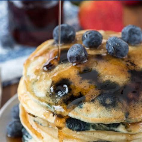 Fluffy Blueberry Pancakes Crazy For Crust