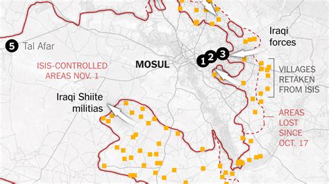 The Battle For Mosul Iraqi Forces Enter The City The New York Times
