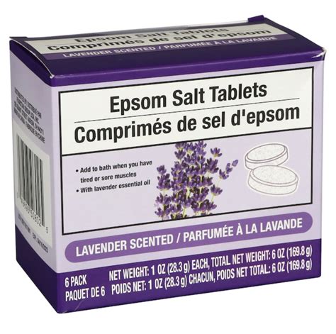 Assured Lavender Scented Epsom Salt Tablets 6 Count