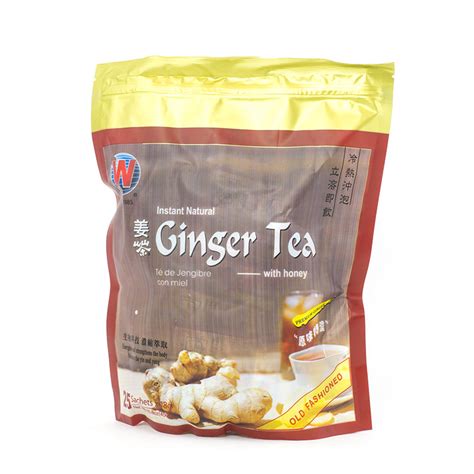 Instant Natural Ginger Tea With Honey 25 Sachets Wing Hop Fung 永合豐