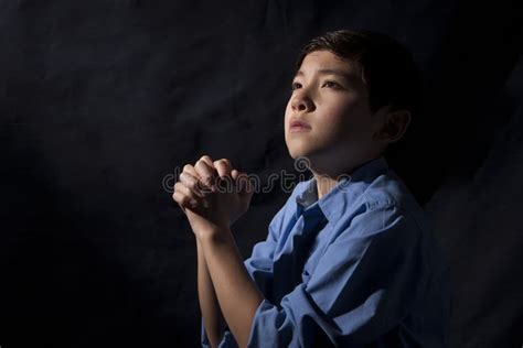 Boy Prays To God Stock Image Image Of Praise Prayer 91428925