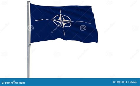 Isolate Flag Of The North Atlantic Treaty Organization Nato On A