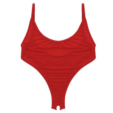 sexy women one piece swimsuit crotchless thong bodysuit high cut bikini swimwear ebay