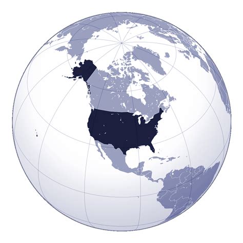 United States World Location Map