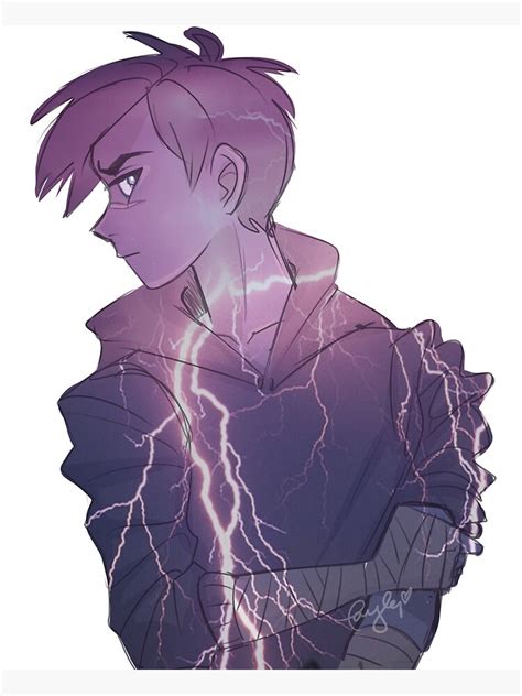 Lightning Boy Art Print By Taylornoelle Redbubble