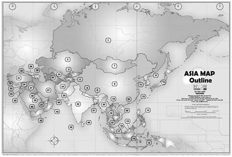 Elgritosagrado11 25 Best Blank Map Of Asia With Numbers
