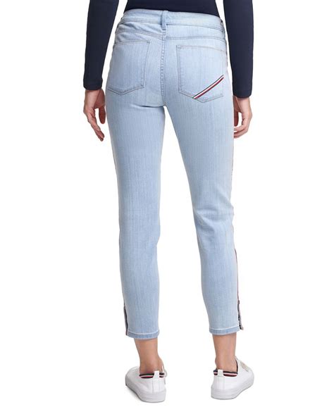 Tommy Hilfiger Tribeca Side Stripe Skinny Jeans And Reviews Jeans