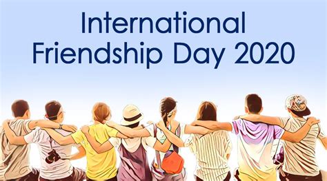 Friendship day (also international friendship day or friend's day) is a day in several countries for celebrating friendship. International Day of Friendship 2020 Date and Significance ...