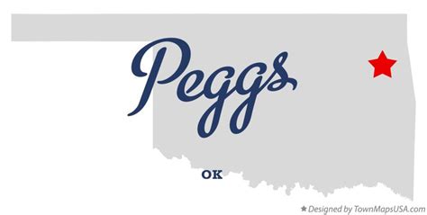 Map Of Peggs Ok Oklahoma