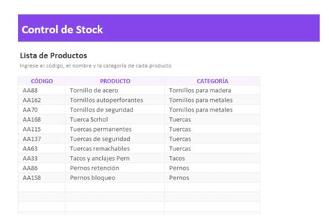 Plantilla Excel Control De Inventario Almac N Gratis