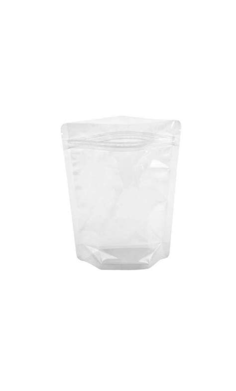 Stand Up Resealable Pouch Bags Pack Of 50 130mm X 150mm Clear Shop
