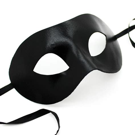Plain Black Satin Masquerade Mask Party Mask Venetian Mask