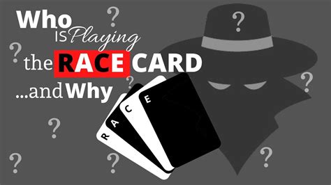 who is playing the race card and why youtube