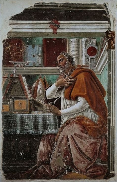 Botticelli Saint Augustin Dans Son Cabinet De Travail Vers 1480