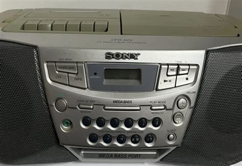 Vintage Sony Cd Radio Cassette Corder Cfd S Portable Boombox Tested