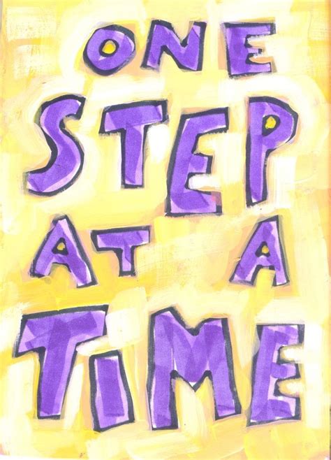 One Step At A Time Unique Poster Motivational Art Prints First Step