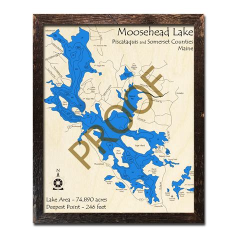 34 Moosehead Lake Depth Map Maps Database Source