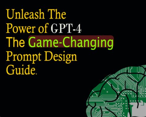 Unleash The Power Of Gpt 4 The Game Changing Prompt Design Etsy