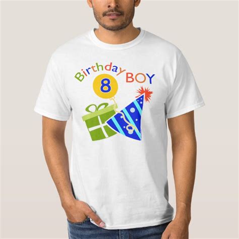 8th Birthday Birthday Boy T Shirt