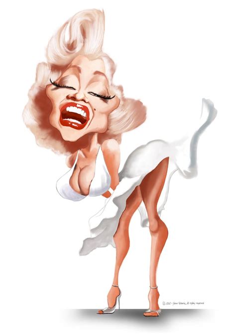 Marilyn Monroe Caricature Caricature Caricature Artist Funny Caricatures