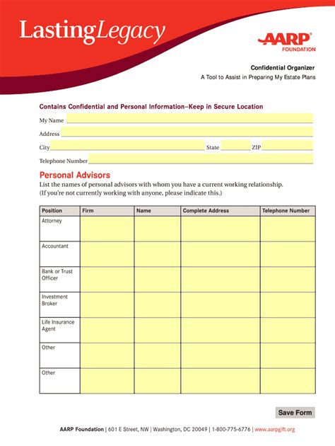 Estate Planning Organizer Download Fill And Sign Printable Template Online Us Legal Forms
