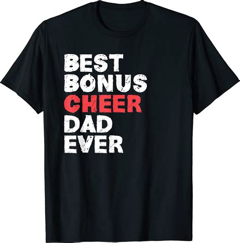 Best Bonus Cheer Dad Ever Cheerleading Stepdad Step Daddy T Shirt Men Buy T Shirt Designs
