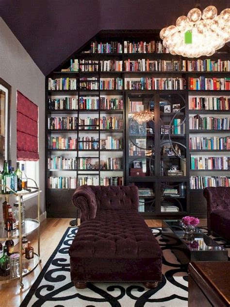 Purple Home Library Ideas Homemydesign
