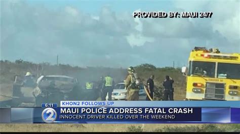Maui Police Explain Chase Procedure After Deadly Crash Youtube
