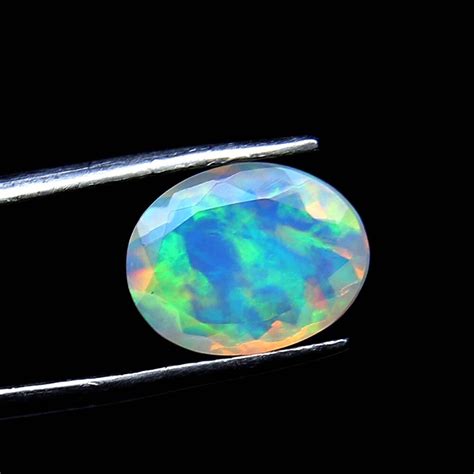 9x11 Mm Loose Faceted Opal Natural Faceted Oval Opal Ethiopian Etsy Uk