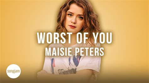 Maisie Peters Worst Of You Official Karaoke Instrumental Songjam